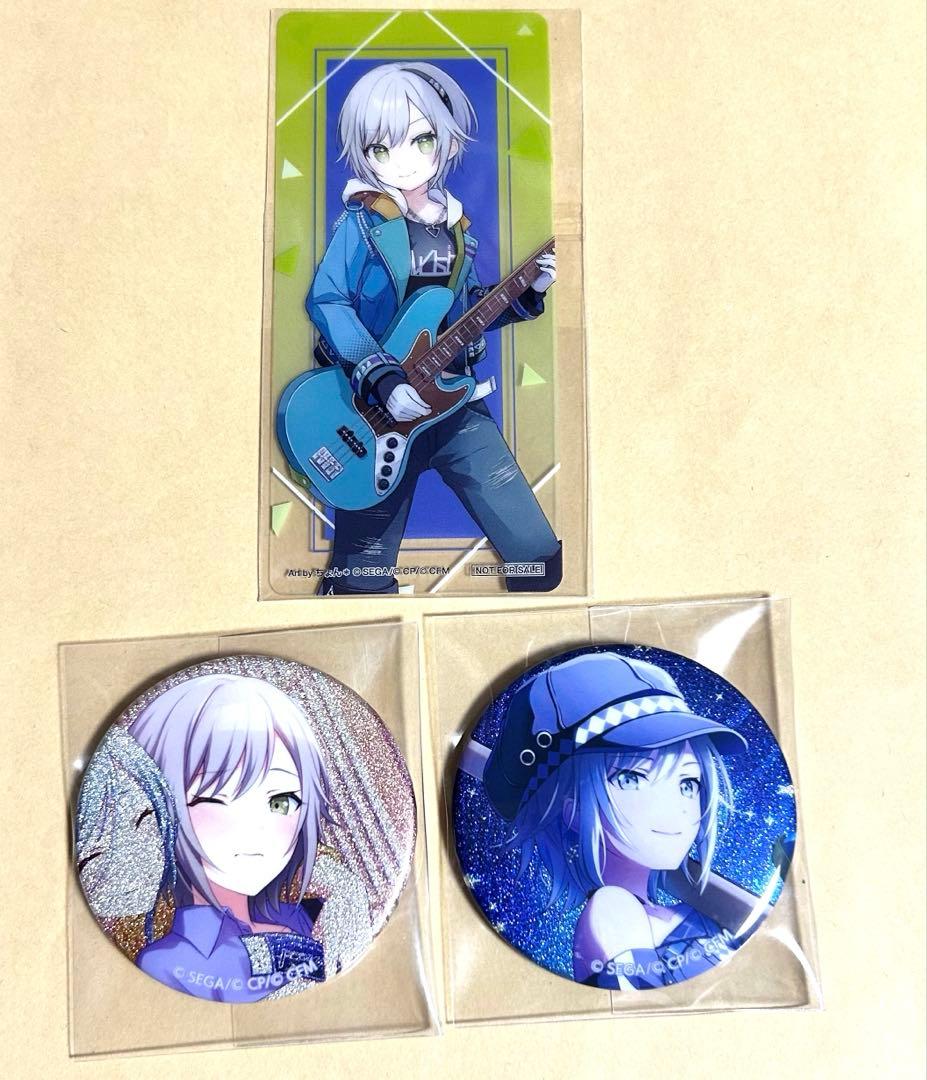 日野森志歩 35b 36b グリッター缶バッジ アニメイト特典しおり - メルカリ