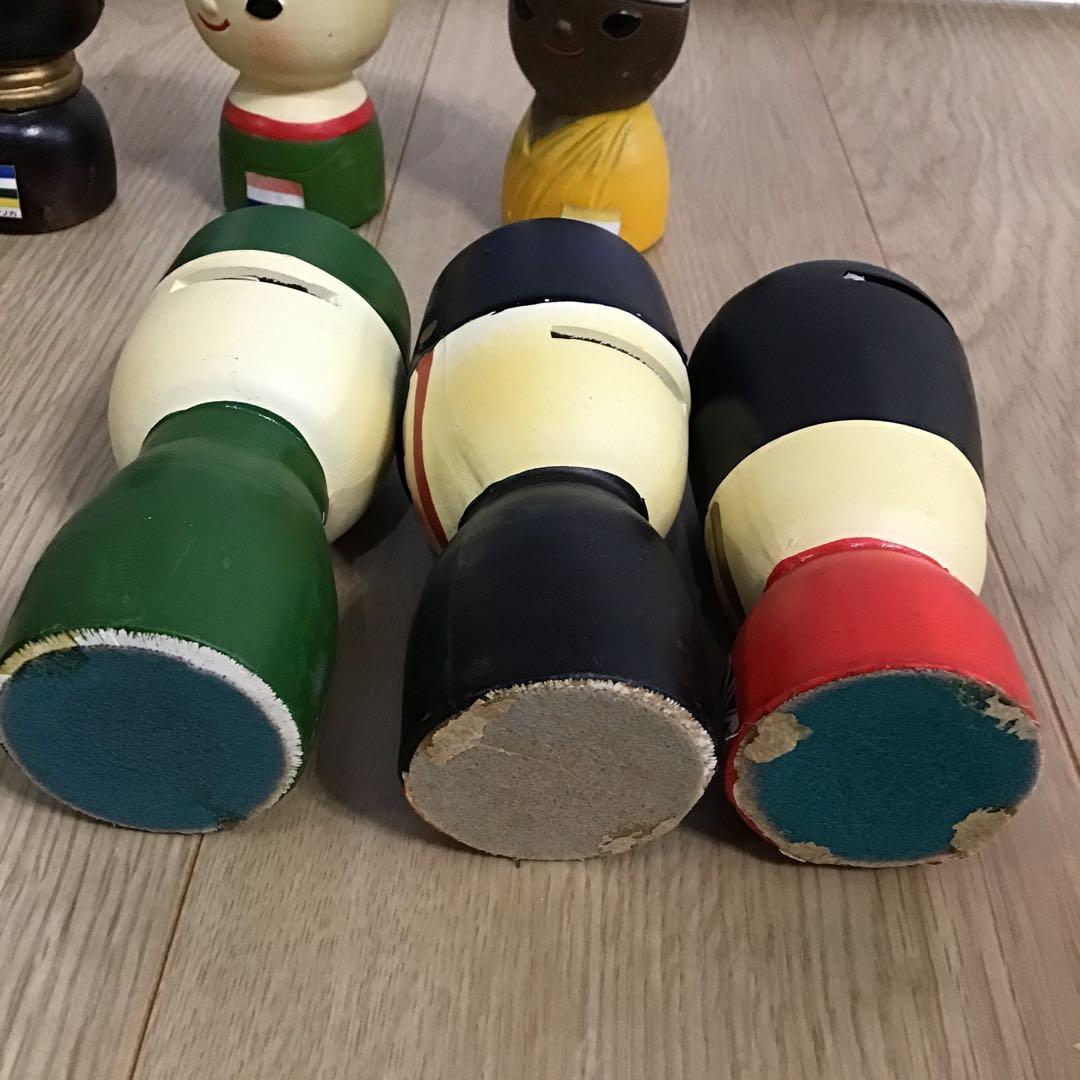 昭和レトロ　1970年 大阪万国博覧会　参加国　陶器　貯金箱　９個　コレクション