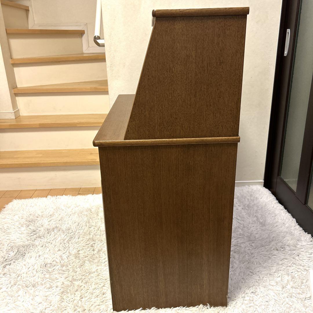 浜本工芸 ライティングデスク ビューロ 学習机 収納 机 デスク 跳ね上げ