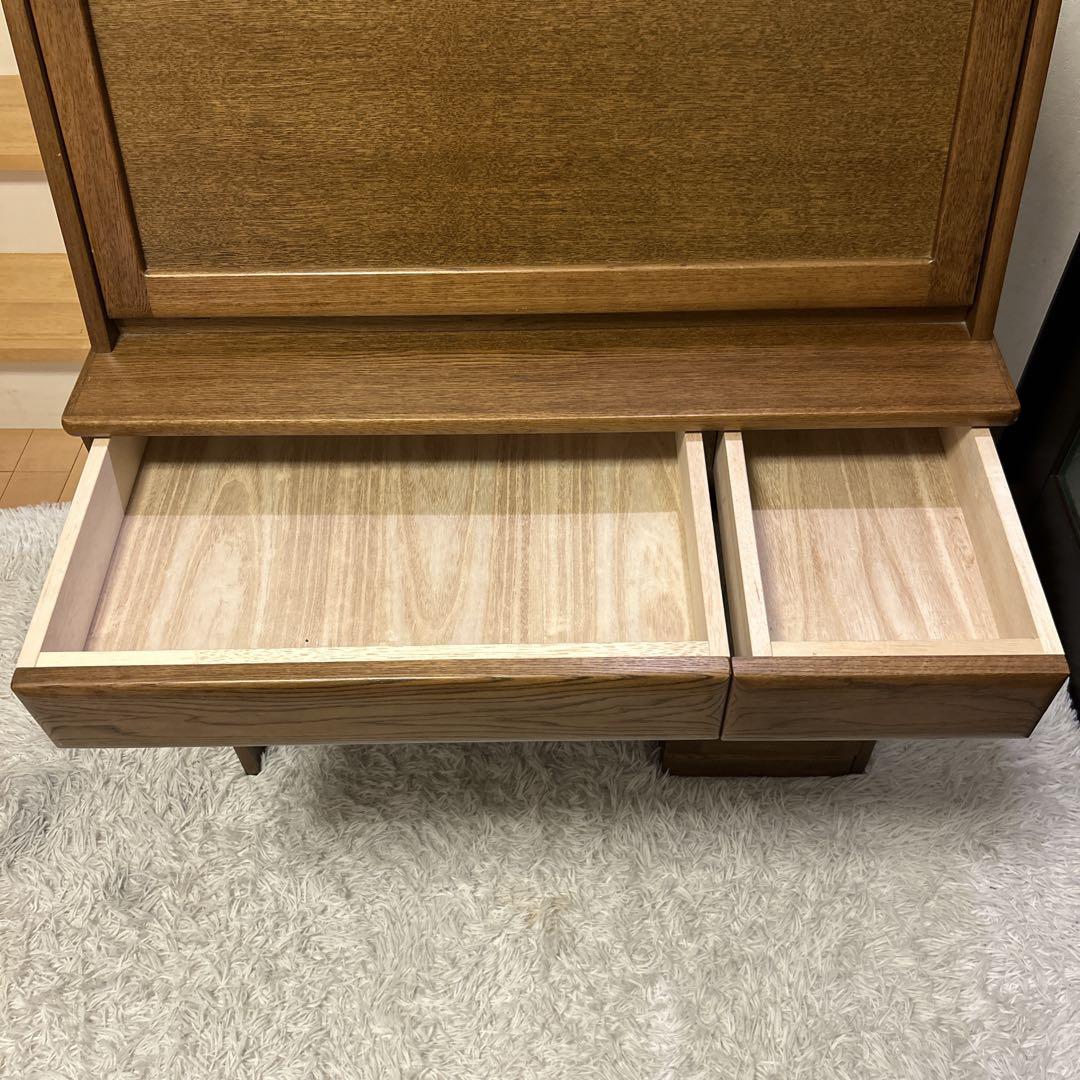 浜本工芸 ライティングデスク ビューロ 学習机 収納 机 デスク 跳ね上げ