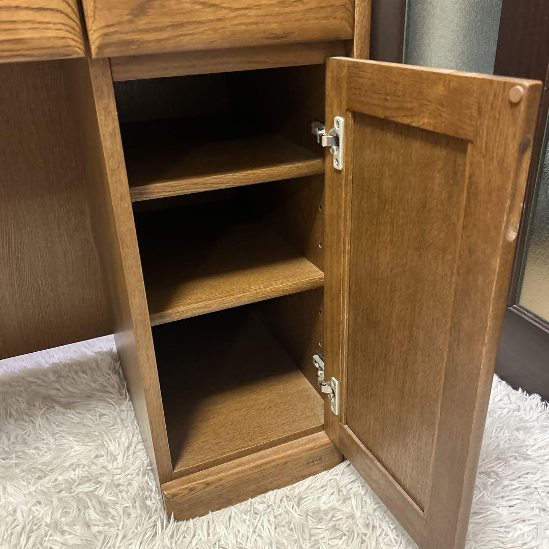 浜本工芸 ライティングデスク ビューロ 学習机 収納 机 デスク 跳ね上げ