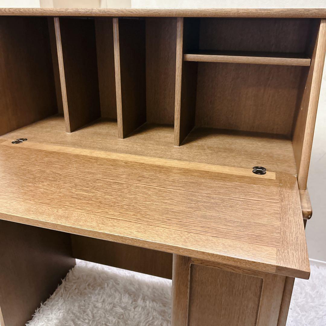 浜本工芸 ライティングデスク ビューロ 学習机 収納 机 デスク 跳ね上げ