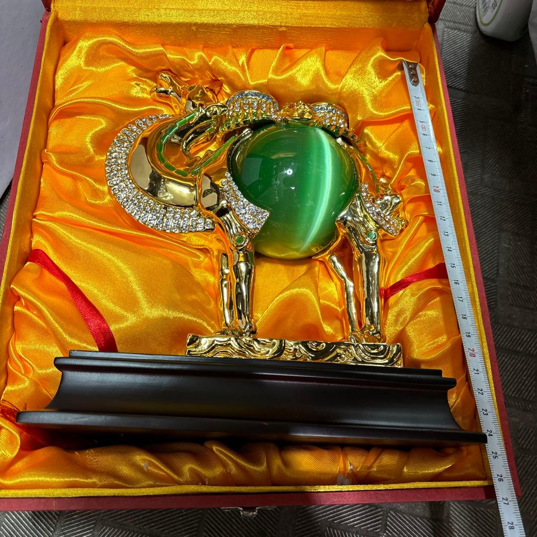 置物　龍金駱駝　ラクダ