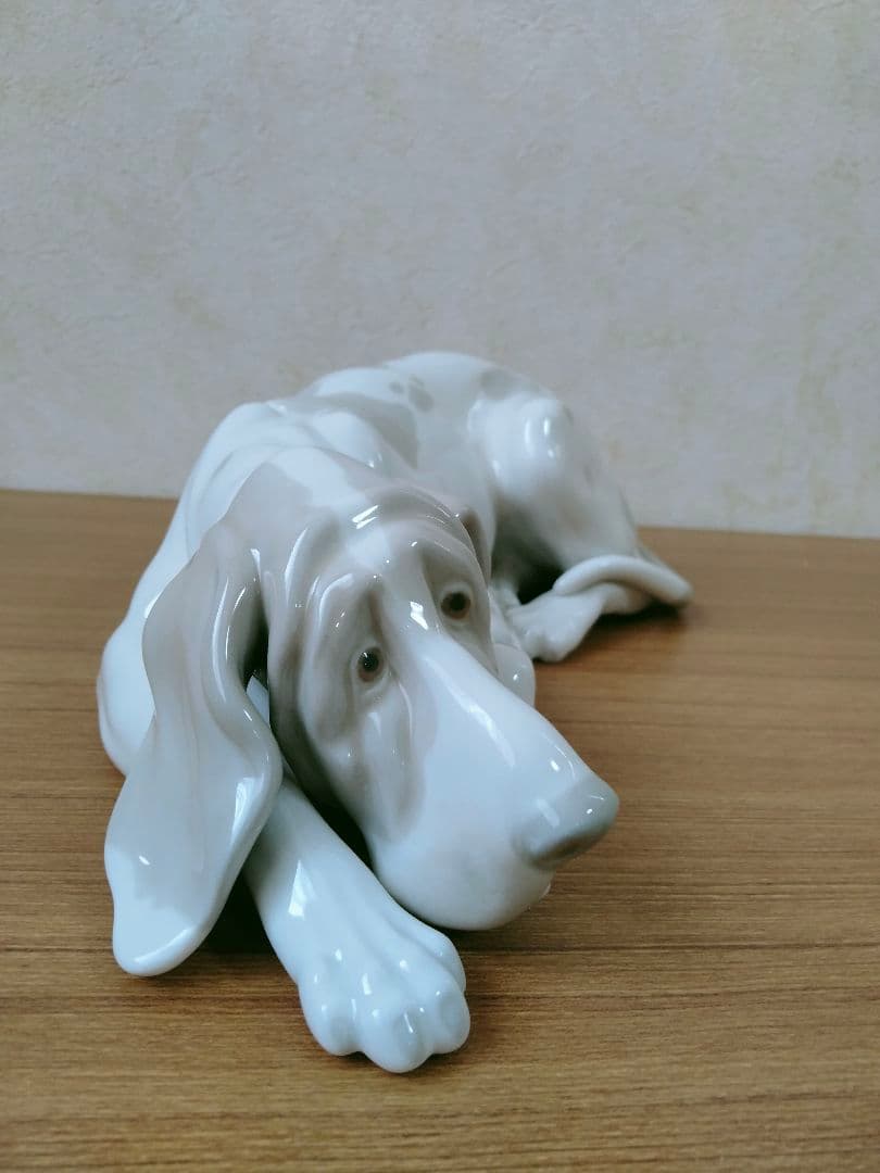 美品 リヤドロ 犬（マイセンフィギュリン）