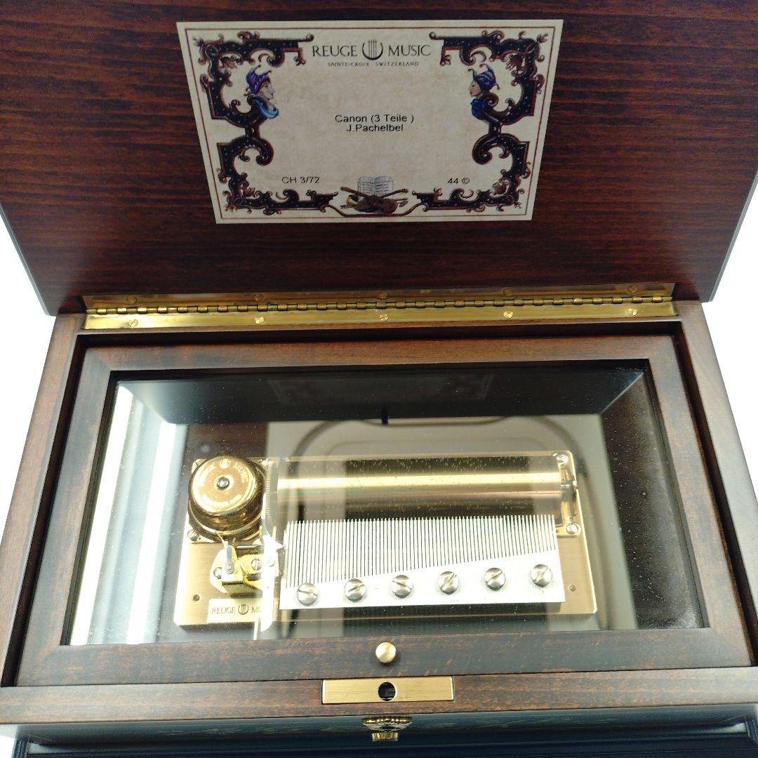 REUGE MUSIC 花のデザインのオルゴール