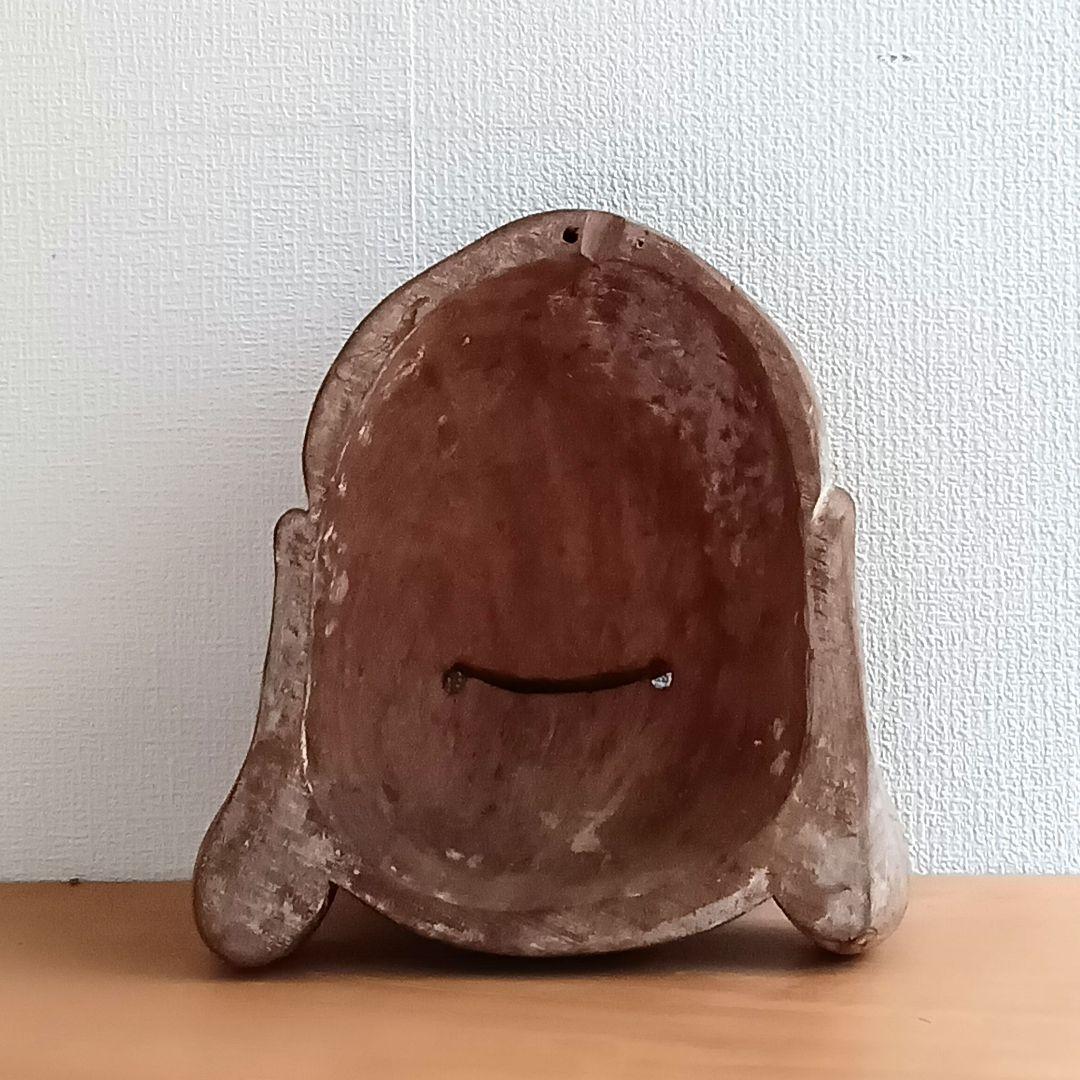 昭和レトロ 木彫 七福神 布袋尊 顔の置物 縁起物