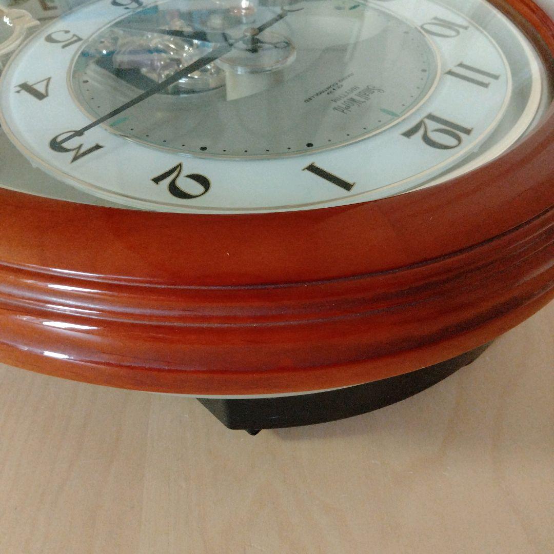 ✦希少✦RHYTHM　からくり時計　掛時計 　スモールワールド　4MY623RB