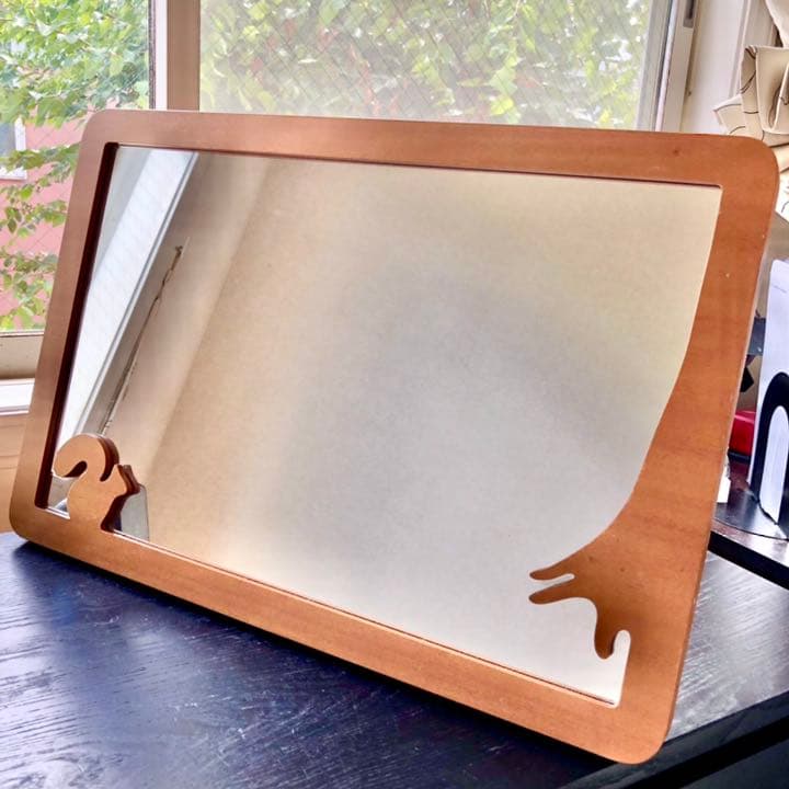 【希少なペア！】ナチュラルテイストの姿見/化粧鏡セット