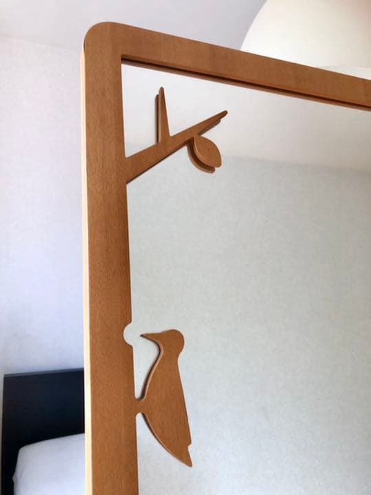 【希少なペア！】ナチュラルテイストの姿見/化粧鏡セット