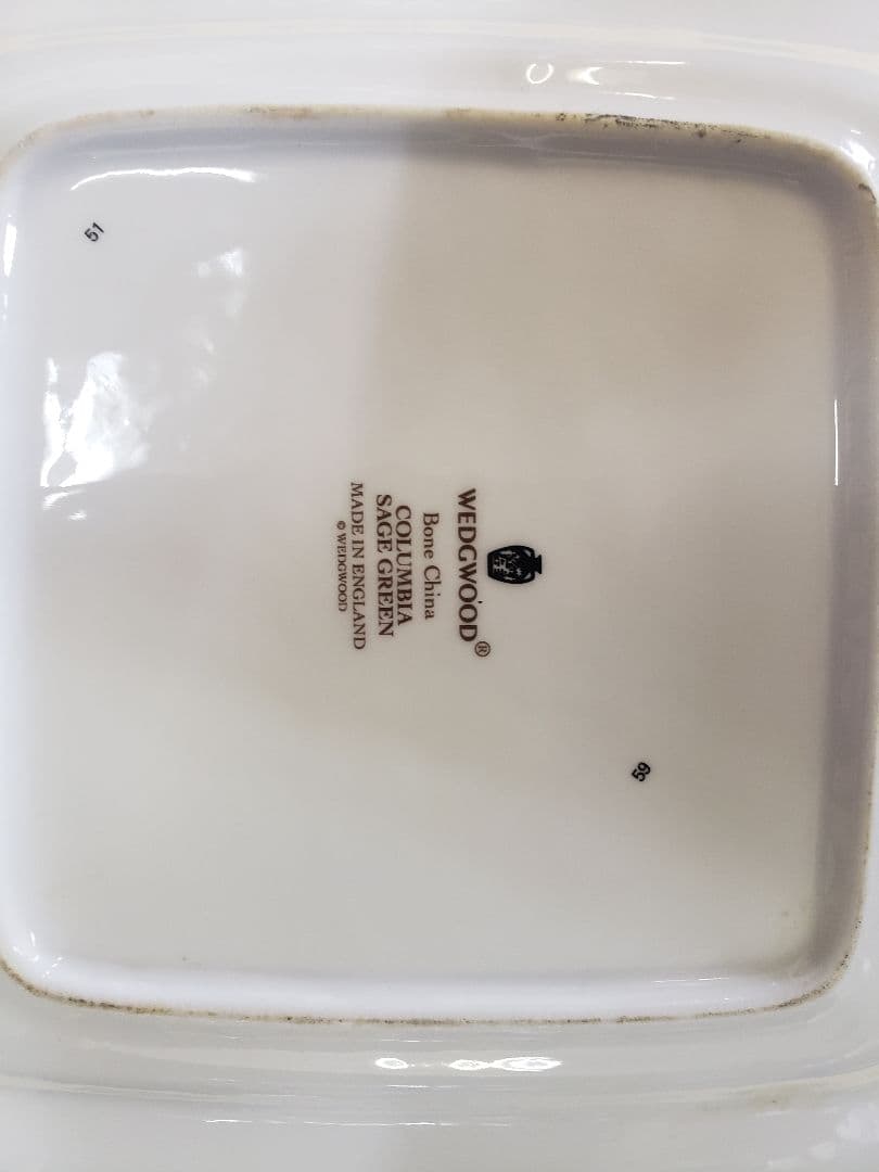 ★豪華！ウェッジウッド　コロンビアセージグリーン　BBプレート★