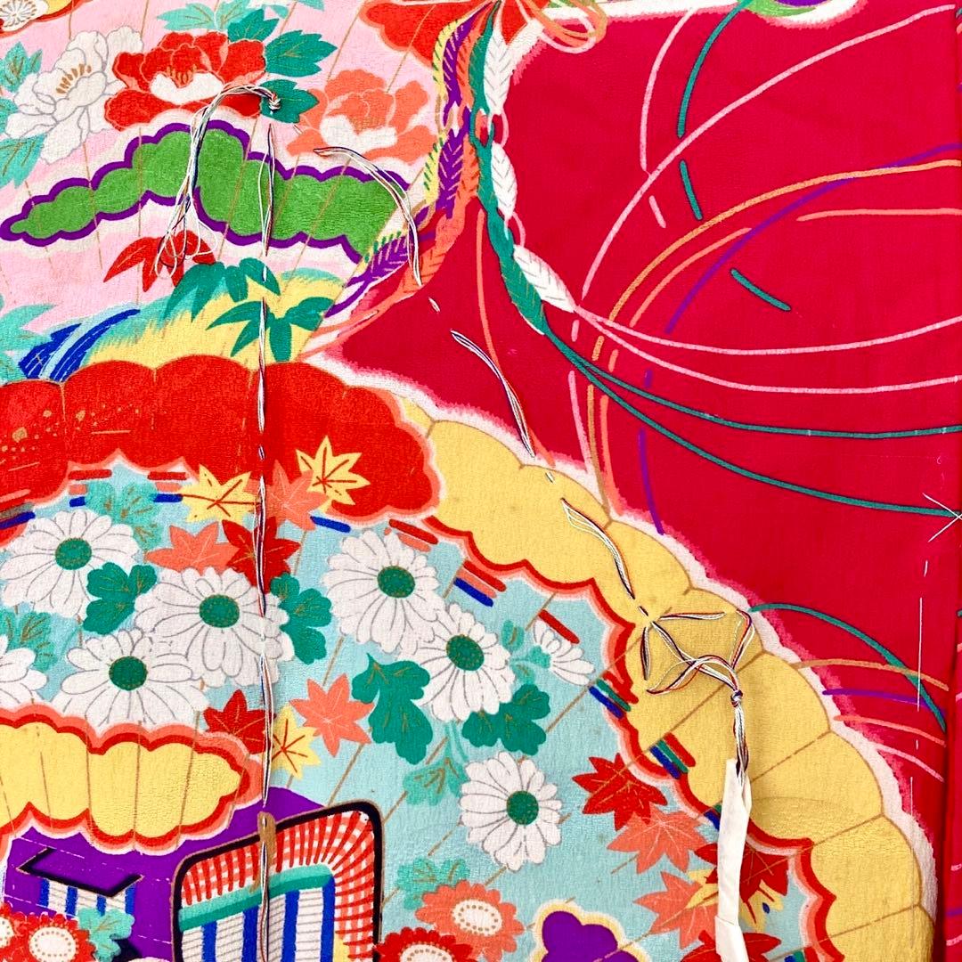 アンティーク　女の子　子供着物　七五三　アンティーク着物　3歳　NO6