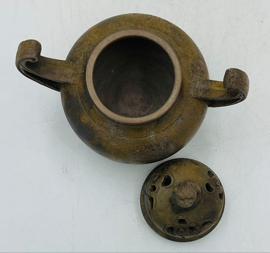 ◉【13】◉昭和初期の作品 木村陶峰 備前焼香炉 共箱 茶道具◉