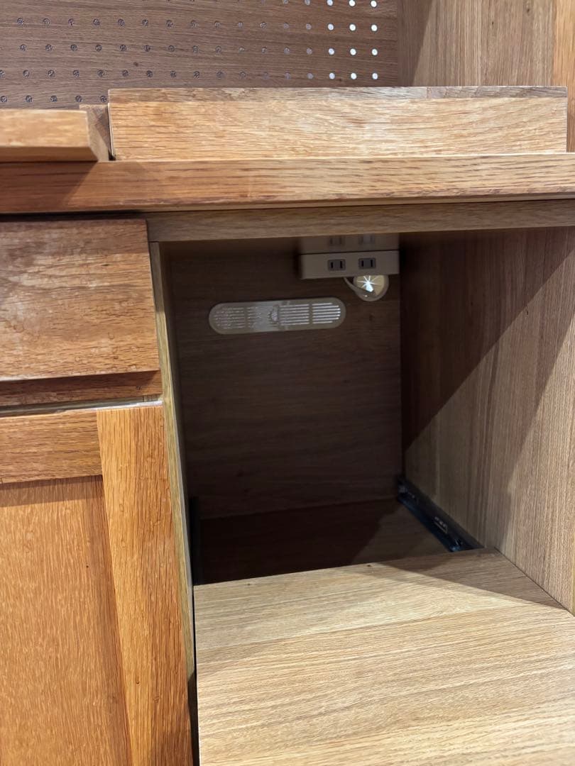 美品　食器棚　ホワイトオーク