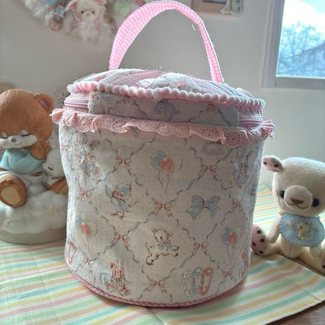 収納ボックス バニティーポーチ ハンドメイド アニマル 化粧ポーチ