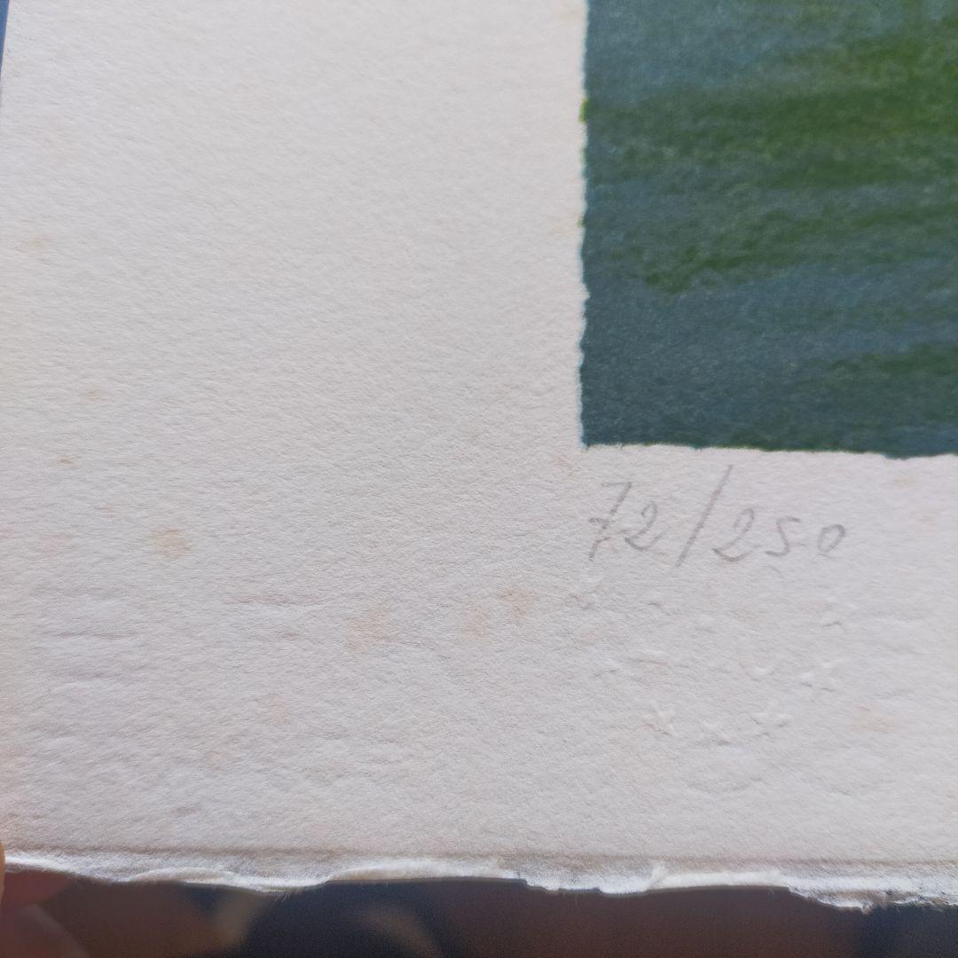 【真作保証】アンドレ・モレル 直筆サイン リトグラフ 桜BFK RIVES紙