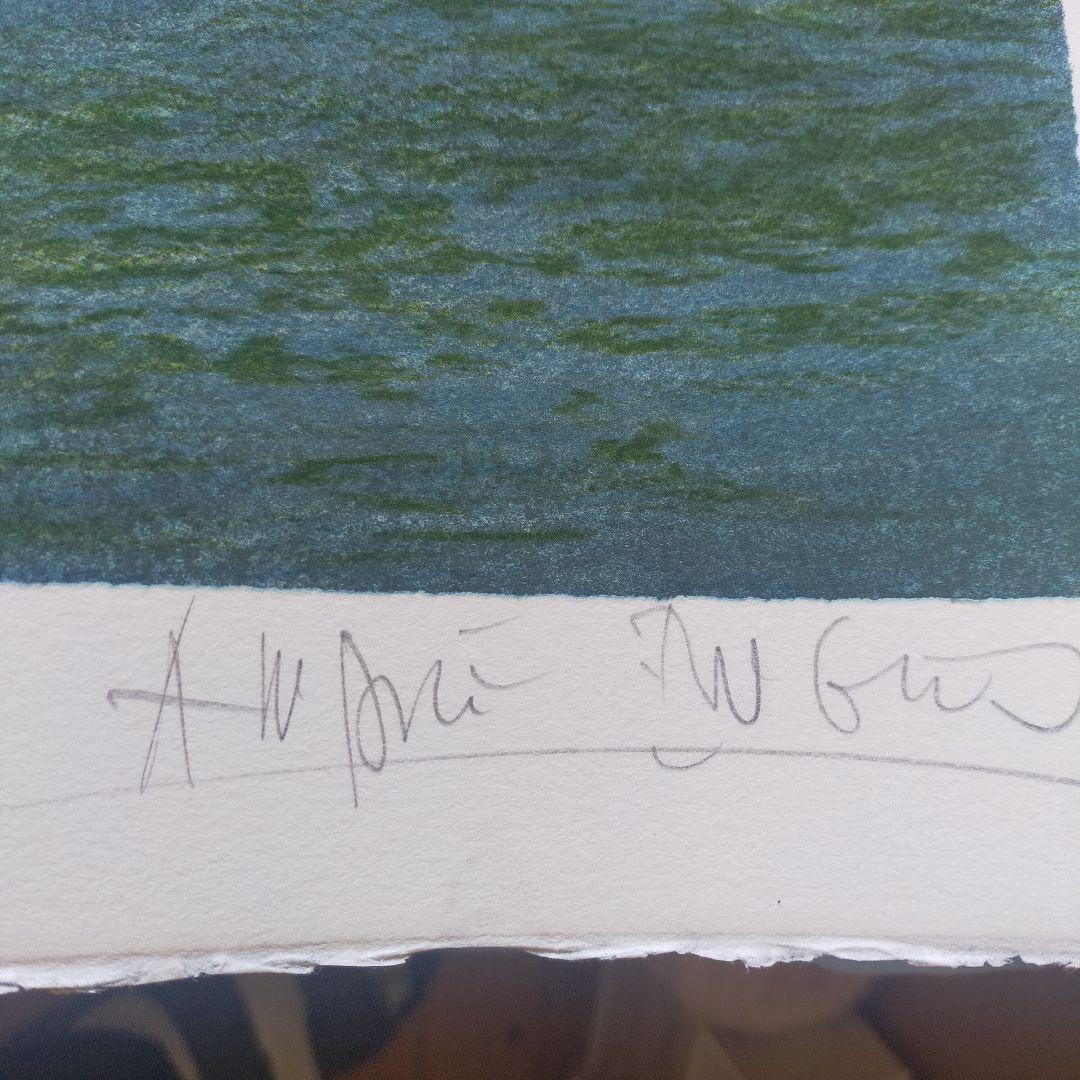 【真作保証】アンドレ・モレル 直筆サイン リトグラフ 桜BFK RIVES紙