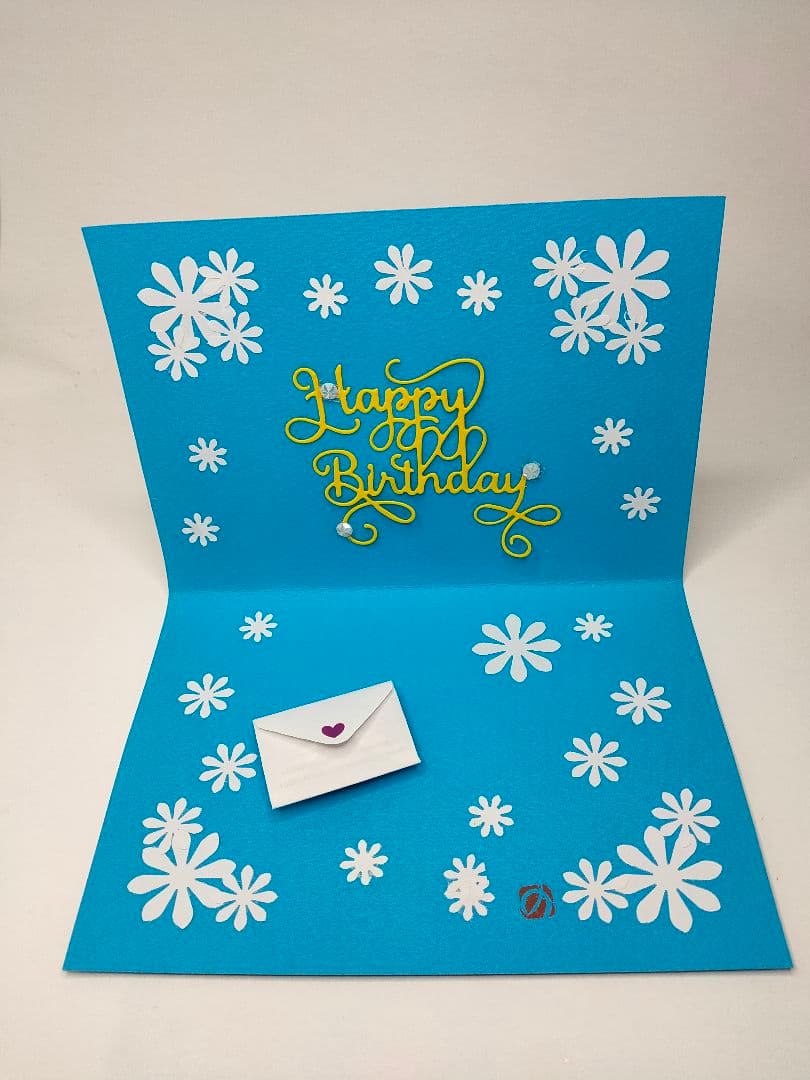 フォロワー様限定700円　世界に1つだけのバースデーハンドメイドメッセージカード
