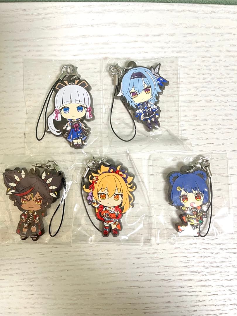 原神 ラバーストラップ 5個セット - メルカリ