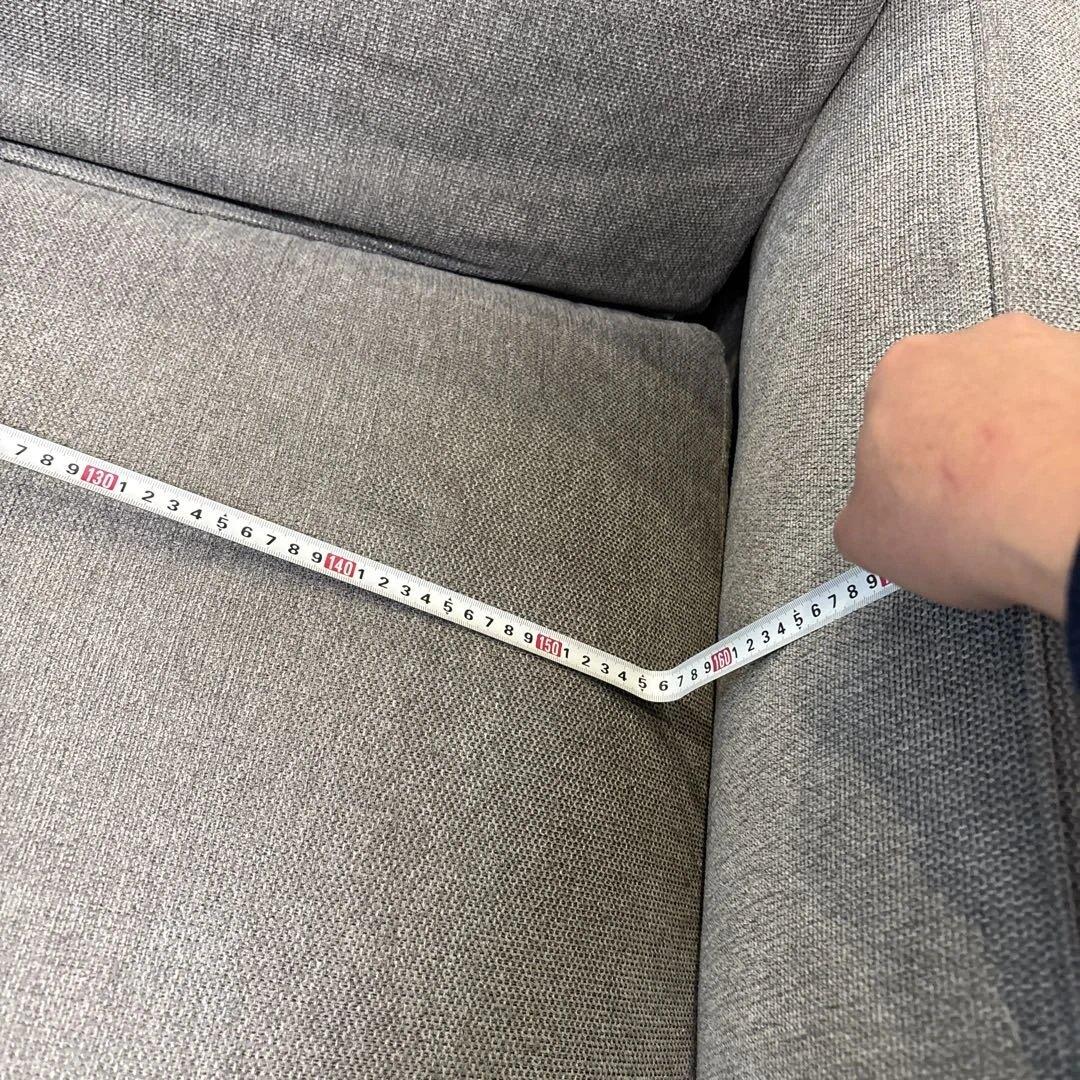 2人掛けソファ グレー 椅子 家具 送料込み