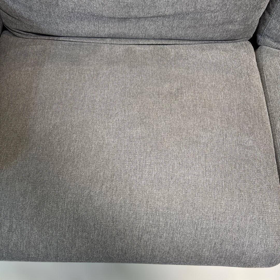 2人掛けソファ グレー 椅子 家具 送料込み