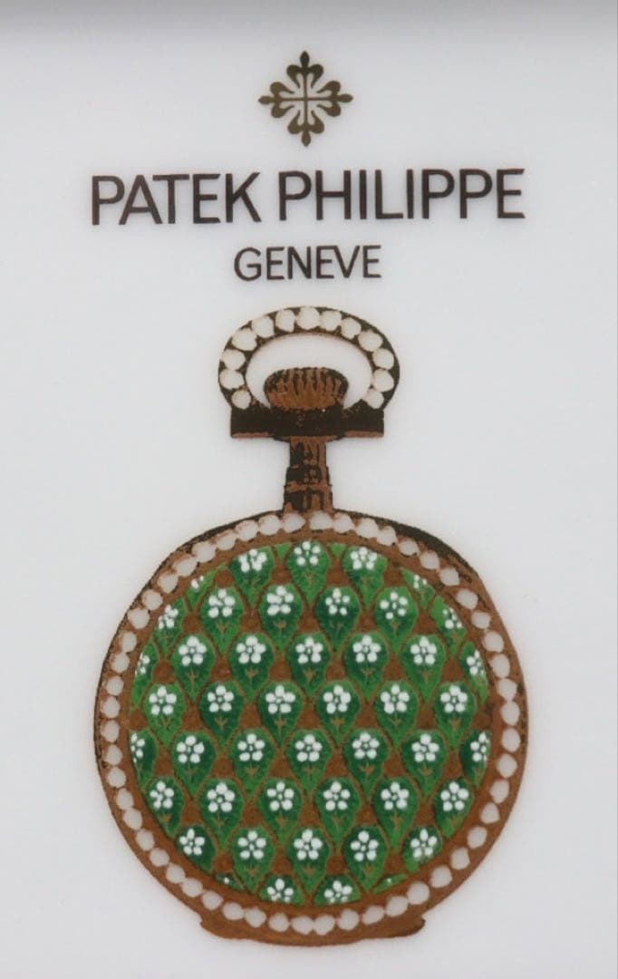 パテックフィリップ　スクエアトレイ　プレート　2017年　白い花　ノベルティ