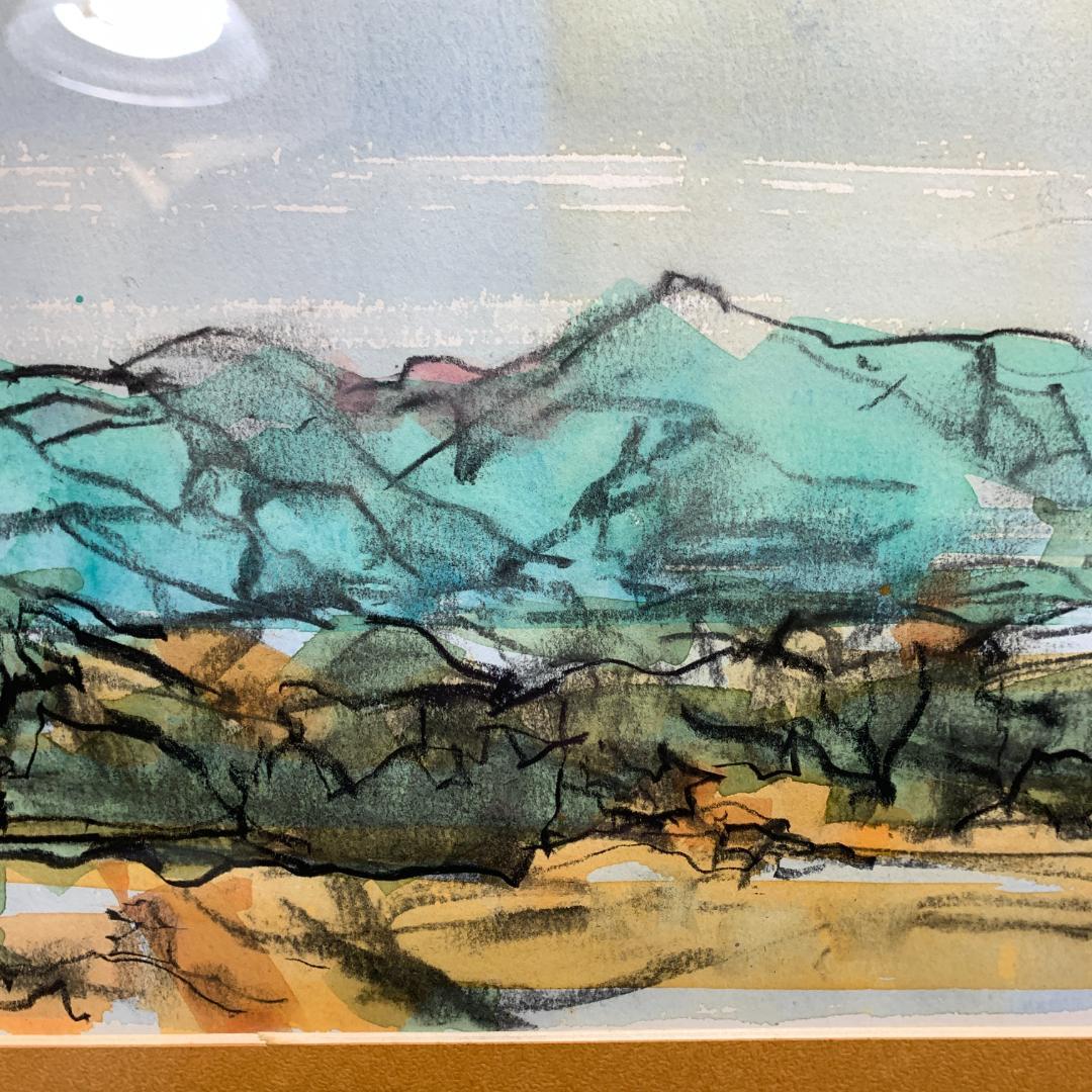 鎌田隆三　水彩画　真作　額装