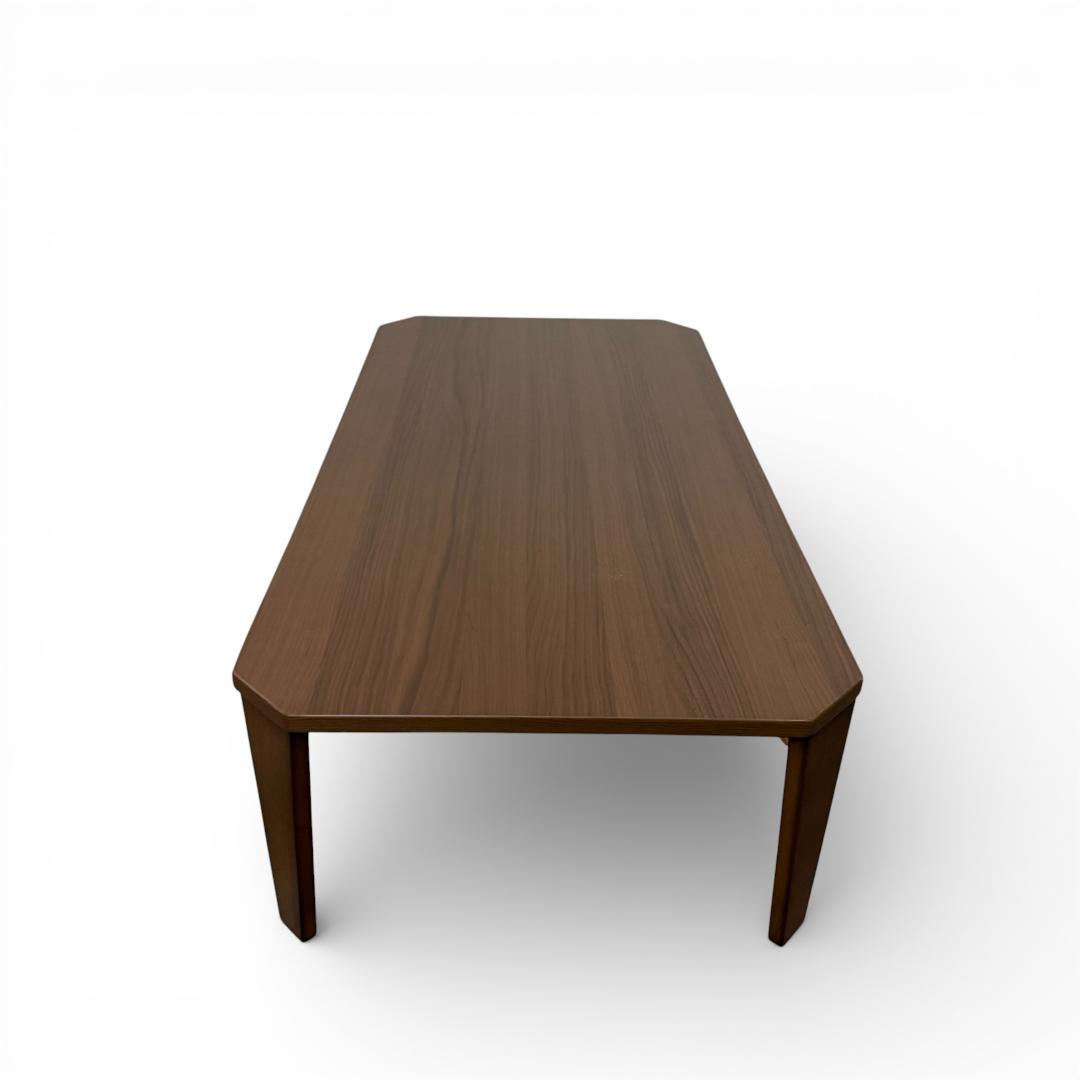 【新品・訳あり】幅 120cm 折りたたみ ローテーブル 角丸デザイン