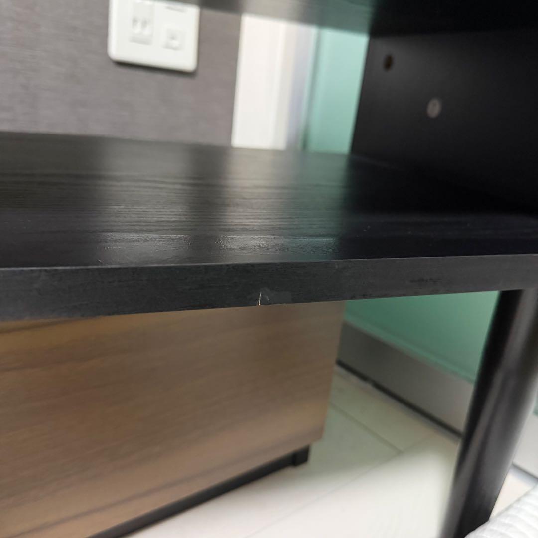 ニトリ テレビ台 ローボードギャラリー EX80 MBR＆BK