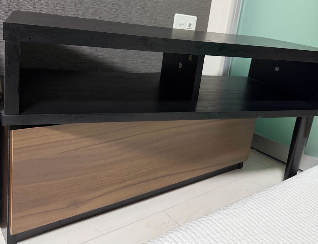 ニトリ テレビ台 ローボードギャラリー EX80 MBR＆BK