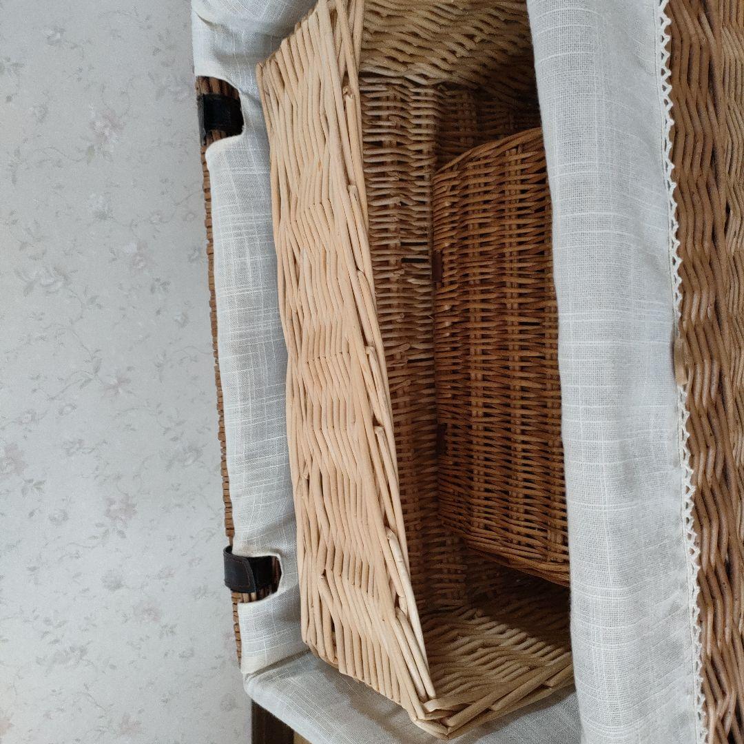 天然素材 蓋付きバスケット 5個セット