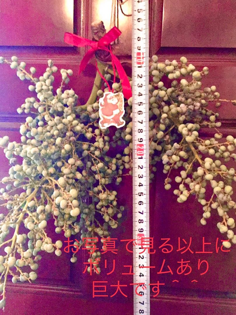完売　希少＊高級花材【棕櫚の実＊シュロの実】花材/スワッグやリース素材に