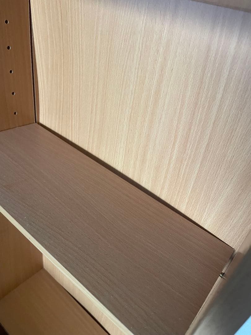 ナチュラル木製6段本棚