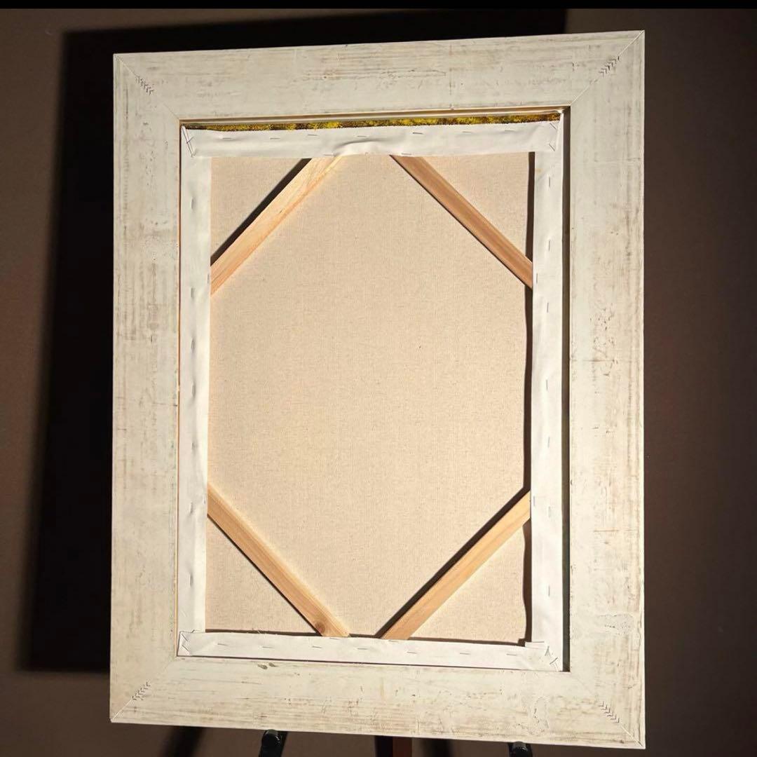 ☆秀作☆手書き油絵 グスタフ・クリムト 接吻 キス （大）絵画 額付き