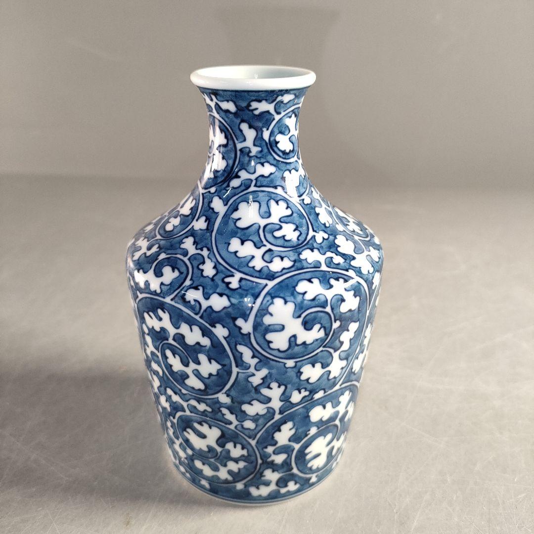 A1349-6/有田焼/源右衛門窯/染付唐草文だし入/共箱/和食器/懐石道具/