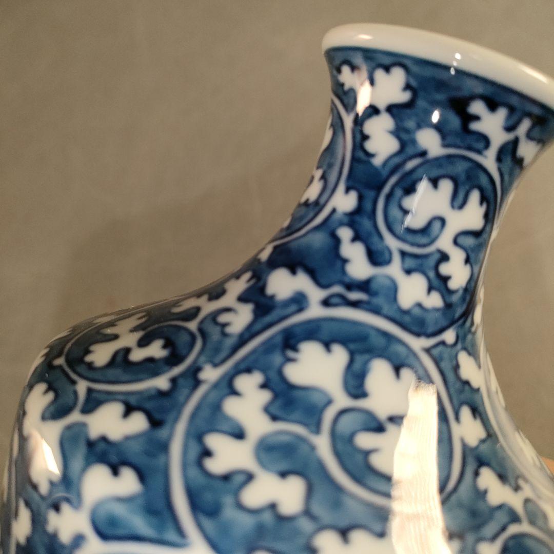 A1349-6/有田焼/源右衛門窯/染付唐草文だし入/共箱/和食器/懐石道具/