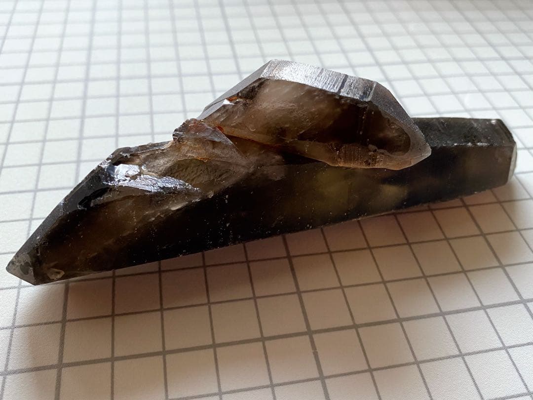 モリオン　ダブルポイント　タビュラークリスタル　ファントム　天然石　ワンド