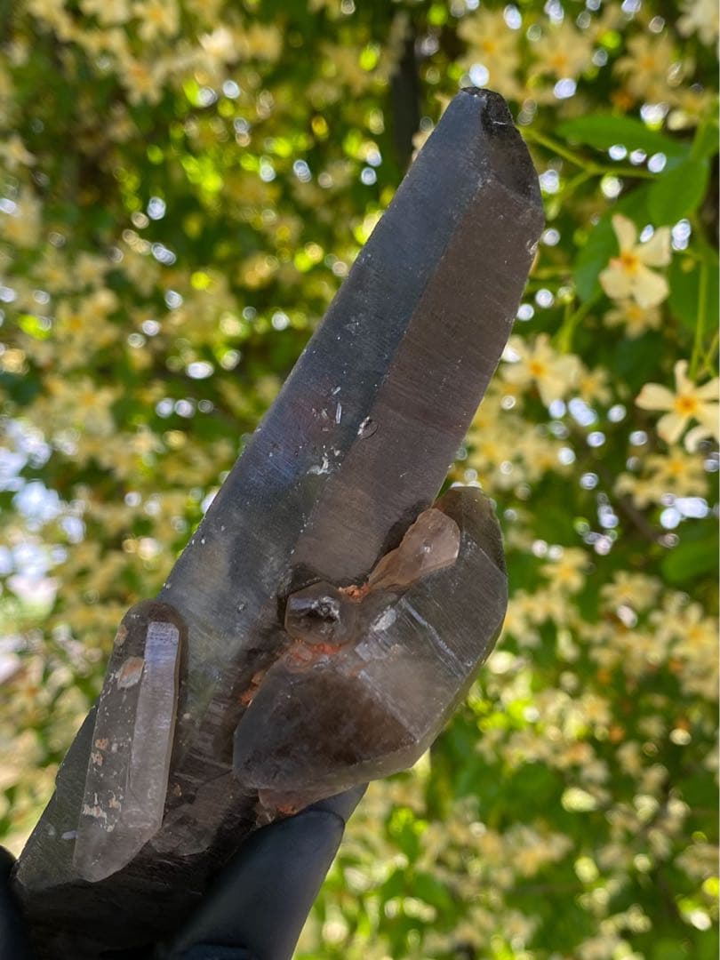 モリオン　ダブルポイント　タビュラークリスタル　ファントム　天然石　ワンド