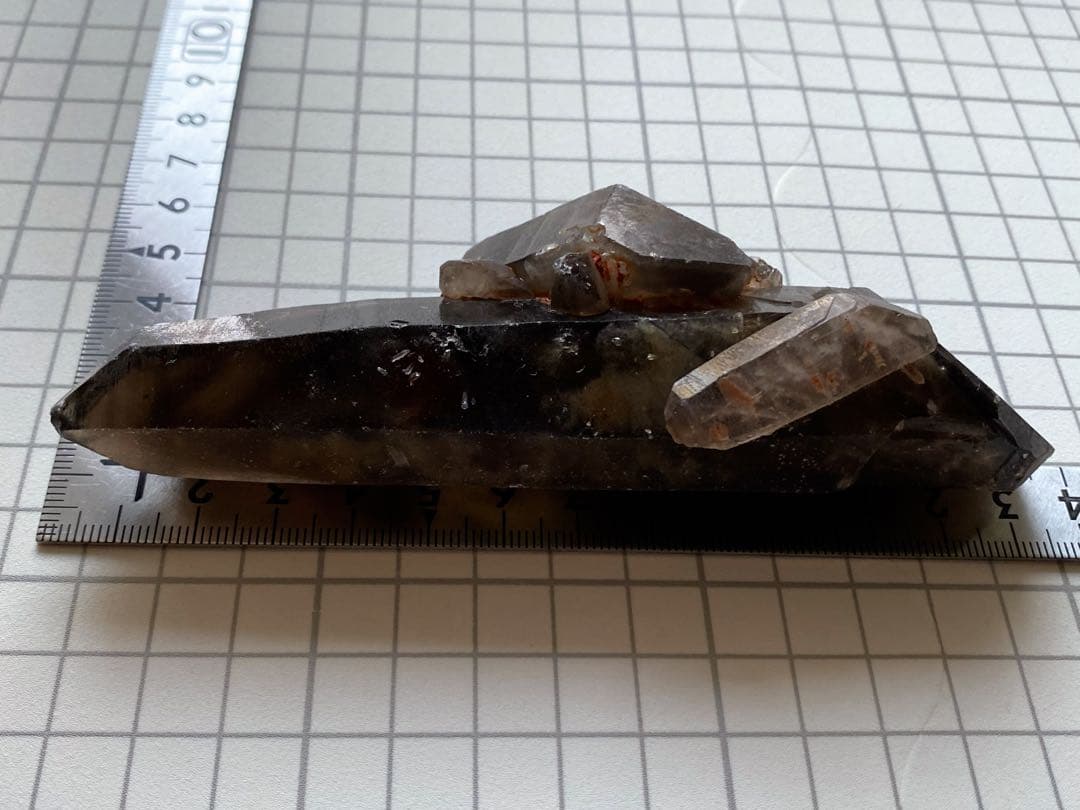 モリオン　ダブルポイント　タビュラークリスタル　ファントム　天然石　ワンド