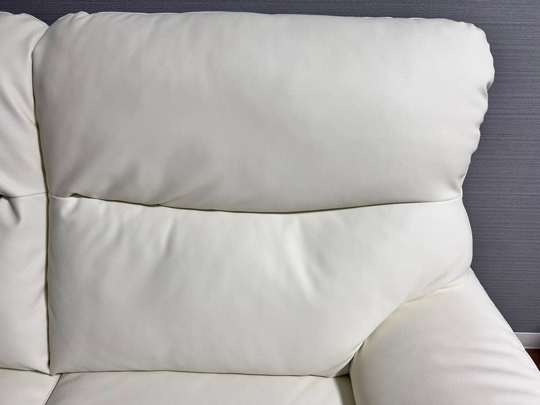 ニトリ 合成皮革 2人掛けソファ