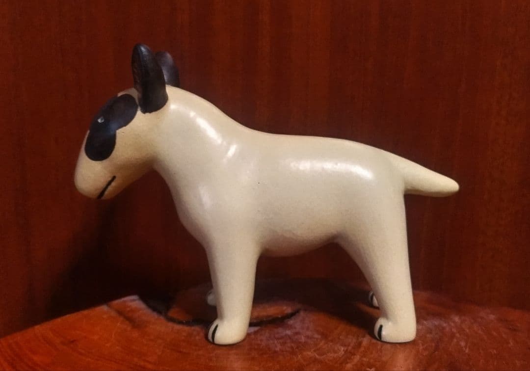 リサラーソン ケンネルブルテリア 左目ブチ 北欧 美品