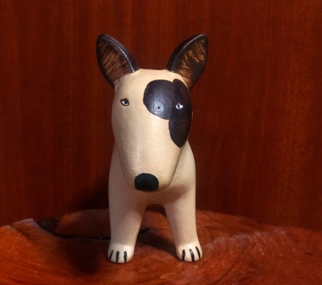 リサラーソン ケンネルブルテリア 左目ブチ 北欧 美品