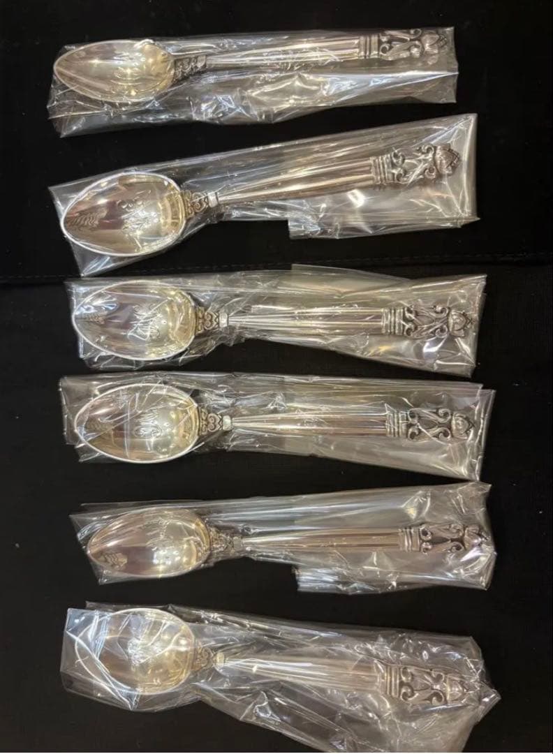 ジョージジェンセン　純銀　スプーンセット 6本入り