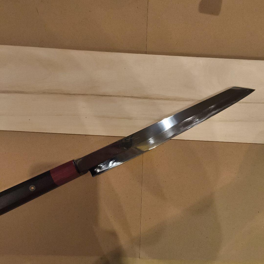 今だけ値下げ中　V金10号切り付け型柳刃包丁 約420mm