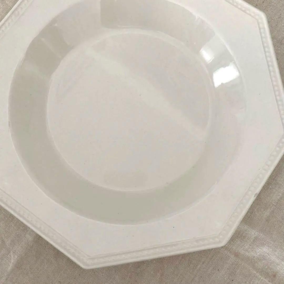 クレイユエモントロー オクトゴナル octogonale 深皿　パール　美品