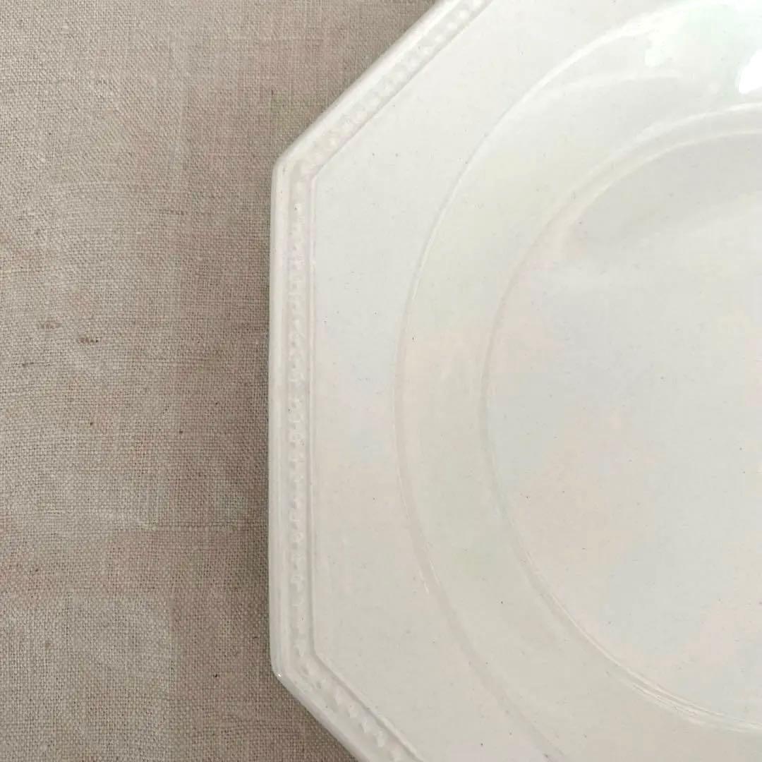 クレイユエモントロー オクトゴナル octogonale 深皿　パール　美品