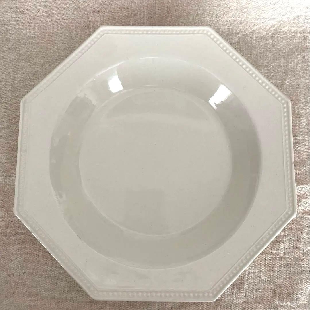 クレイユエモントロー オクトゴナル octogonale 深皿　パール　美品