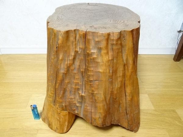 希少 アンティーク 天然木 丸太 切り株 椅子 腰かけ テーブル インテリア