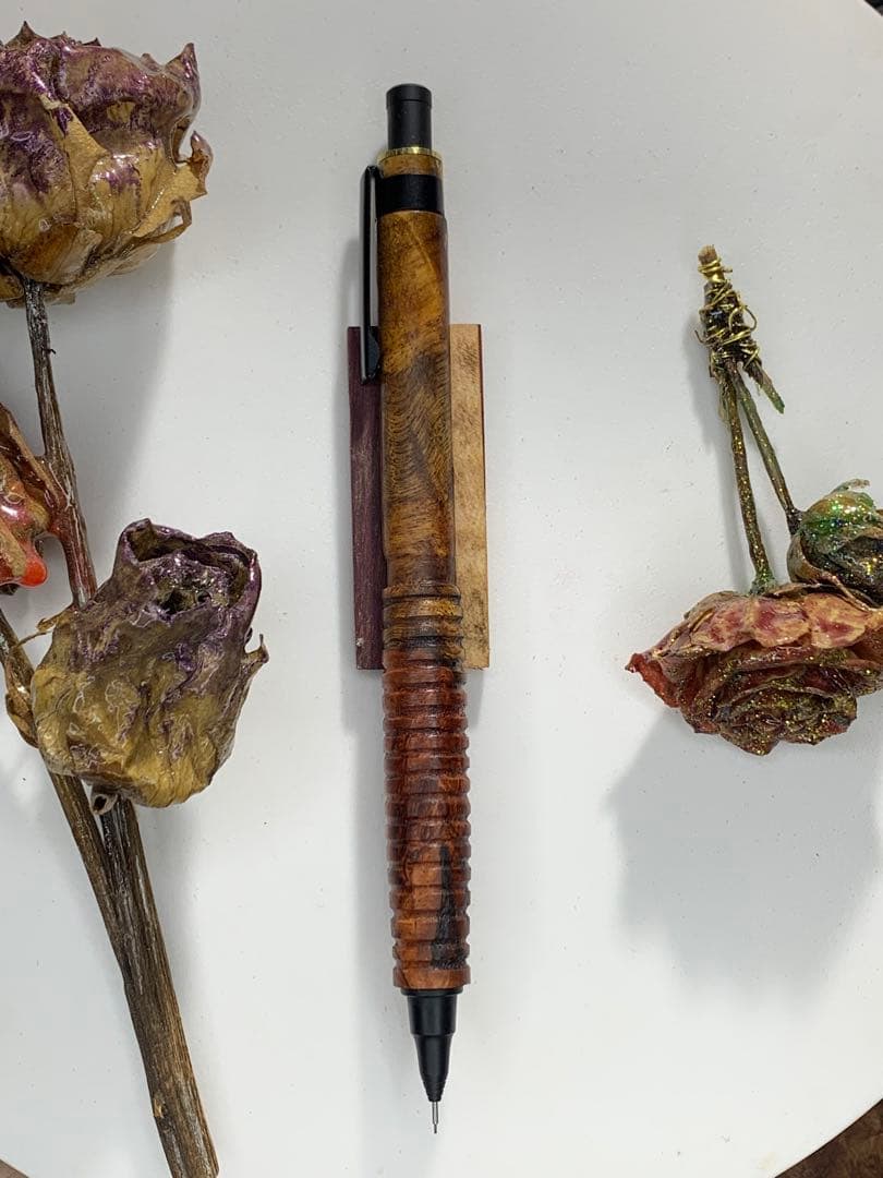 オレンズネロ紅白花梨虎杢&スポルテッド 0.3mmシャープペンシル