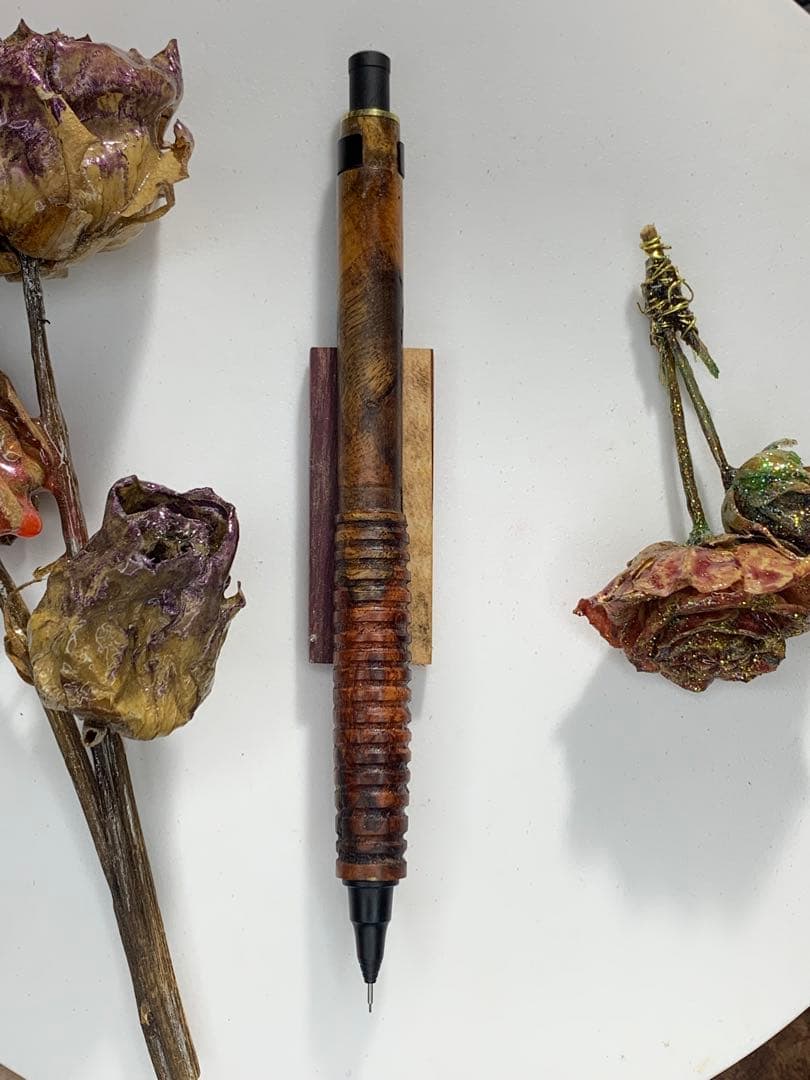 オレンズネロ紅白花梨虎杢&スポルテッド 0.3mmシャープペンシル