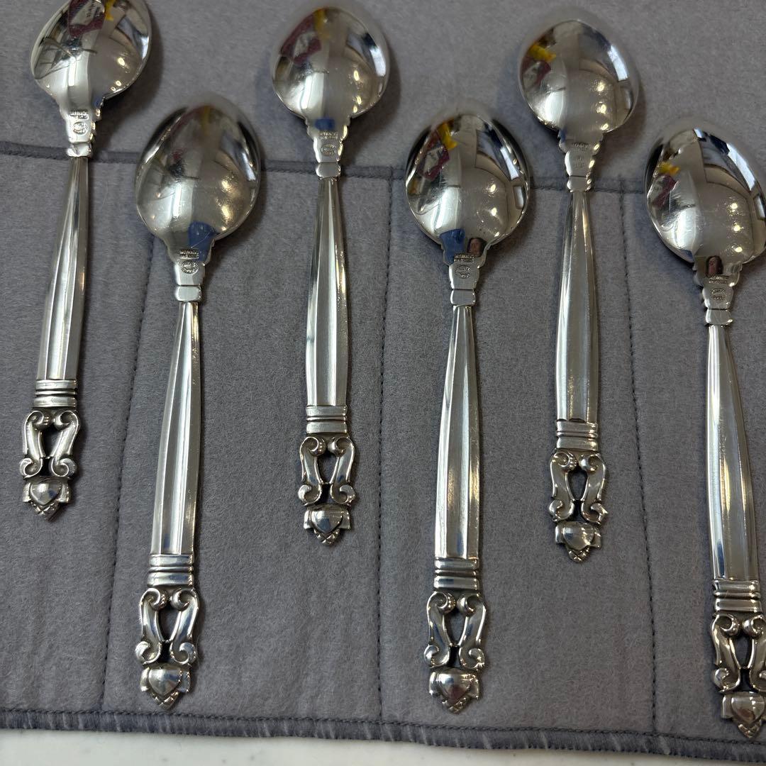 ジョージ ジェンセン　ティースプーン　６本セット